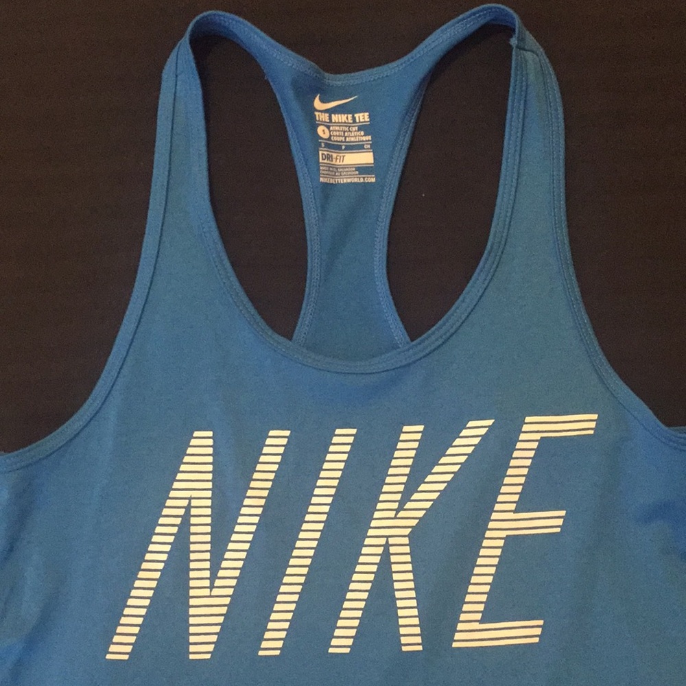 Turquoise Nike Racerback Tank - Picture 2 of 3